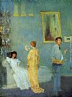 James Abbott McNeill Whistler The Artist's Studio painting